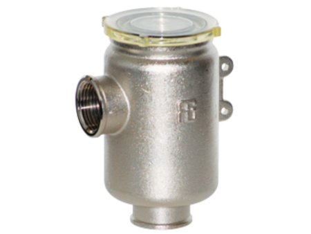 Koelwaterfilter Vernikkeld messing met RVS zeef 7500 L/u