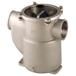 Koelwaterfilter vernikkeld brons zijaansluiting 5700 L/u