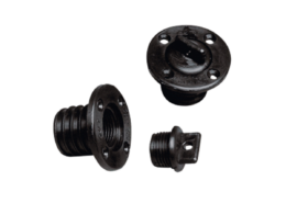 Lensplug zwart kunststof