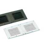 Ventilatierooster zwart kunststof 255 x 115 mm