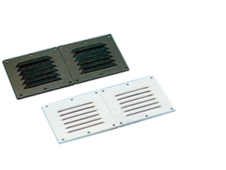 Ventilatierooster wit kunststof 255 x 115 mm