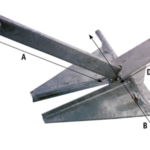 Plaat anker Danforth, 2,5 kg