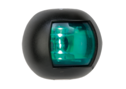 Navigatie verlichting groen LED, zwart huis