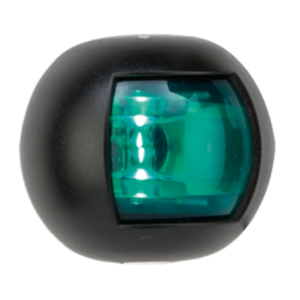 Navigatie verlichting groen LED, zwart huis