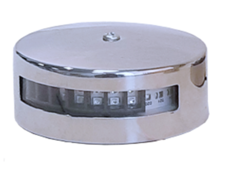 Positielantaarn LED Gepolijst RVS 304 huis; 10-30V; rood 112.5°