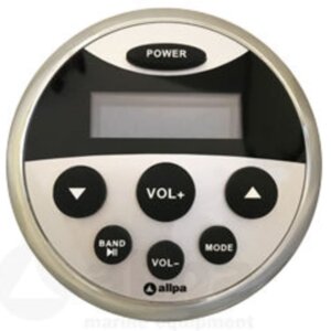 Waterdichte Marine radio met zwarte luidsprekers