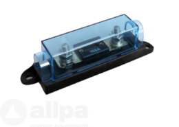 Zekeringhouder met afdekkap