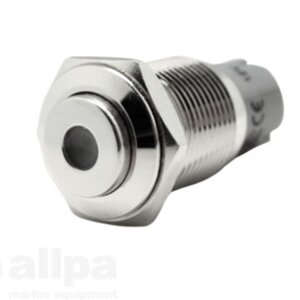 Schakelaar RVS inclusief blauwe LED (AAN/UIT)