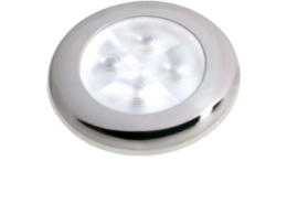 Hella Slim-Line oriëntatieverlichting, wit, LED, RVS gepolijste rand