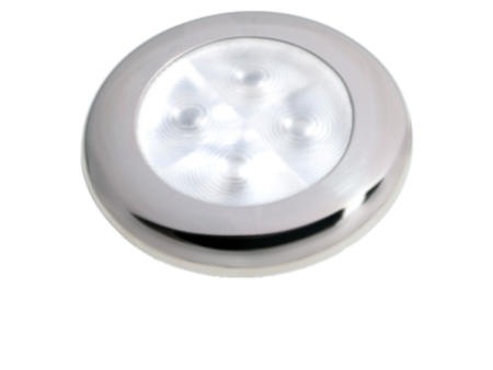 Hella Slim-Line oriëntatieverlichting, wit, LED, RVS gepolijste rand