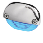 Hella Easy fit step lamp blauw met rvs kap