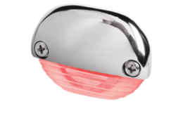 Hella Easy fit step lamp rood met rvs kap
