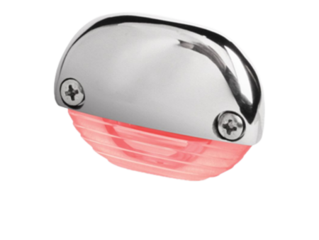 Hella Easy fit step lamp rood met rvs kap