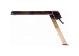 RVS 316 davit met vaste arm maximaal 120 kg per paar - prijs per stuk