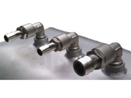 RVS verticale brandstoftank 21 ltr