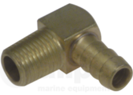 Slangtule haaks 1/4"NPT voor slang 10 mm