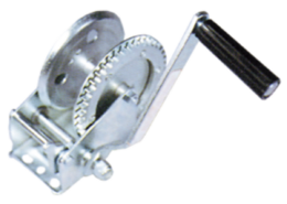 Verzinkte lier met handel, trekkracht 820 kg, 2 snelheden