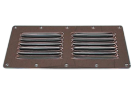 RVS 304 ventilatierooster 127x115 mm