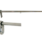 RVS vlaggenstok, uitneembaar met afsluitbare houder