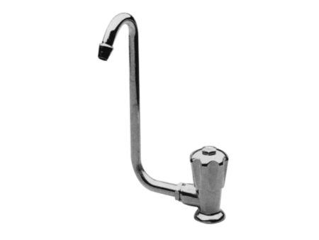 Enkele kraan koud water knop rechts, klapbaar