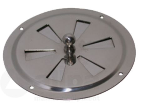 RVS 304 ventilatierooster rond 102 mm