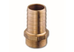 Messing slangtules buitendraad 1/4" x 10 mm