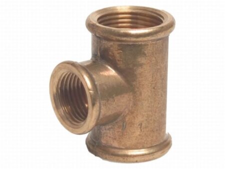 Messing T-stuk 3/4"