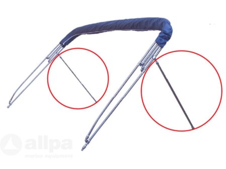 Biministeun 20 mm aluminium per paar