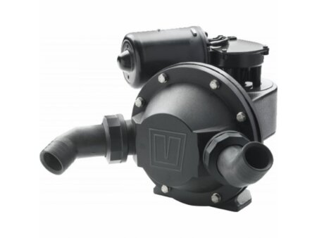 Vetus vuilwaterpomp, draaibare slangaansluiting, 24V