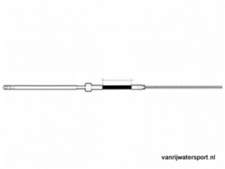 Stuurkabel - Monokabel M66 voor T85/T71FC, 2,44 meter (8 ft)