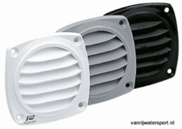 Luchtrooster met flens voor slang 70mm, grijs