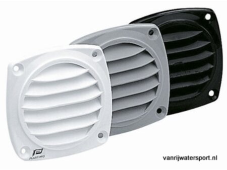 Luchtrooster met flens voor slang 70mm, grijs