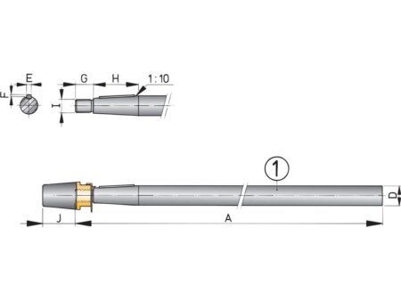 Schroefas Vetus RVS 1-4462 Duplex 40 mm - 3000mm