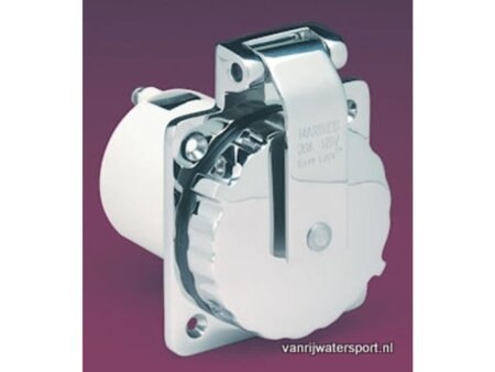 Marinco stopcontact vierkant RVS 16 A