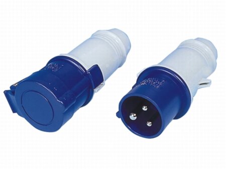 Walstroom contra stekker met deksel 16A