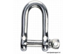 Gesmede RVS D-sluiting AISI-316 8 mm