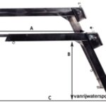 RVS 316 davit met vaste arm en uithouder - prijs per stuk