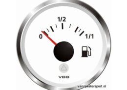 Brandstofmeter wit, VDO/Veratron voor 10-180 Ohm zender