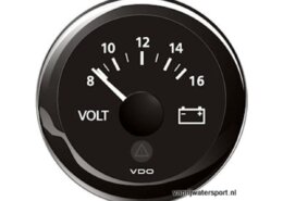 Voltmeter 12V zwart VDO/Veratron