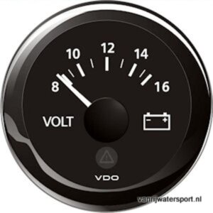 Voltmeter 12V zwart VDO/Veratron