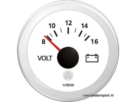voltmeter 12V wit VDO/Veratron