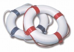 Reddingsboei rond 550 x 300 mm rood