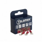 Draadklem ring 5 mm rood 6 stuks