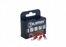 Draadklem ring 5 mm rood 6 stuks