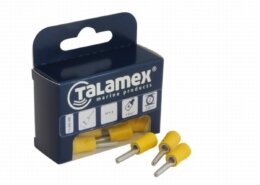 Draadklem pin blauw 6 stuks