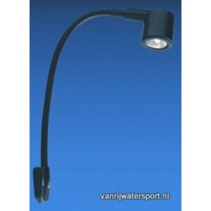 Kaartleeslamp lang, zwart LED
