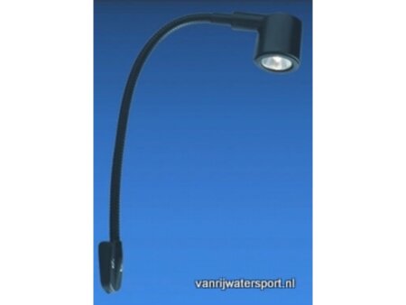 Kaartleeslamp lang, zwart LED