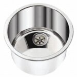 Ronde roestvaststalen wasbak 385 mm