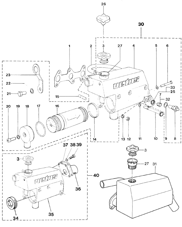 Heat exchanger housing - Manifold