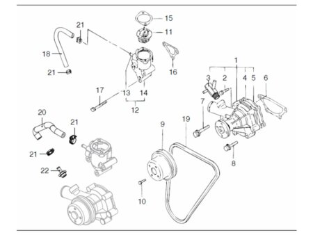 Circulatiepomp voor Vetus M4.45 (1)